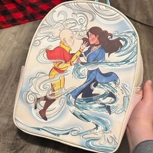 Avatar the last air bender White Illustrated Character Mini backpack